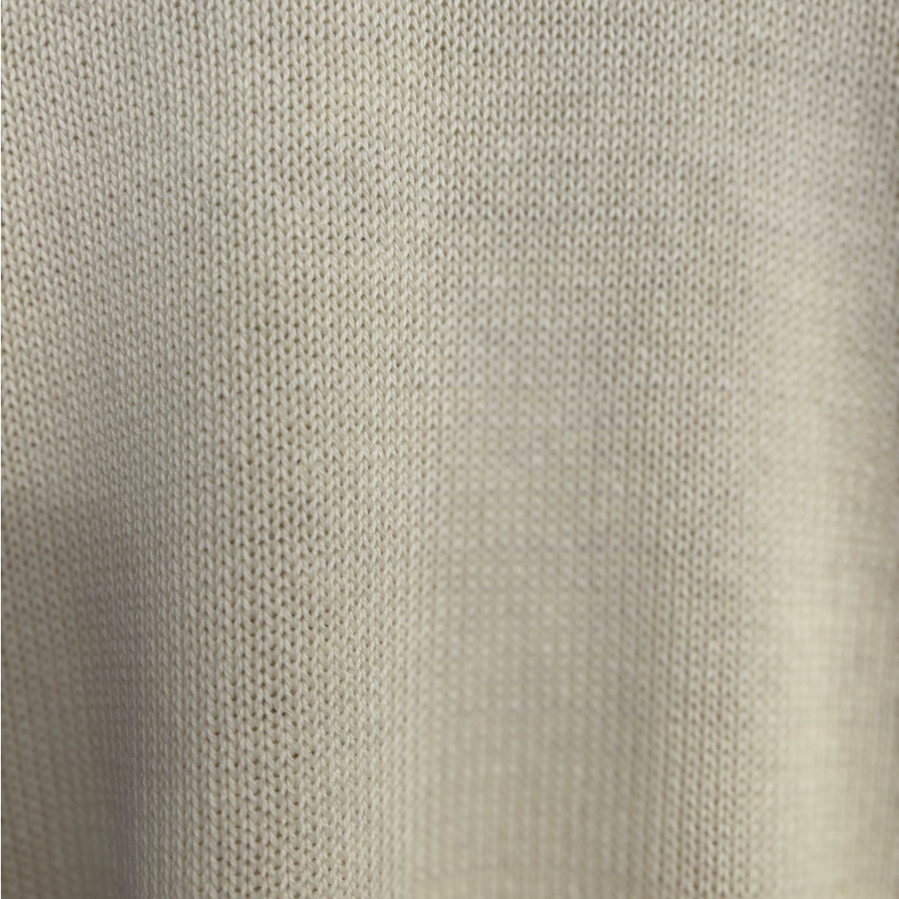 Vintage Susan Ed’s Preppy Ivory Knit Sweater Vest Sz Lg - Picture 6 of 12